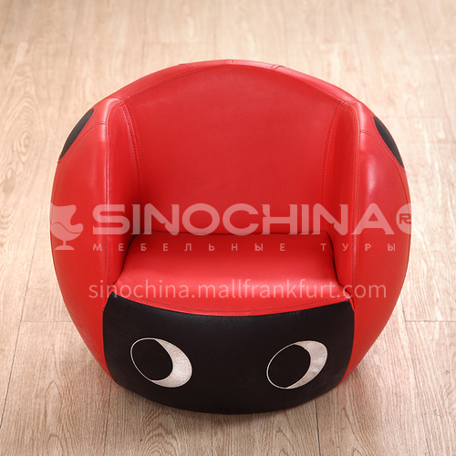 BF- Ladybug, football, basketball, cat head- Children's sofa, wooden frame structure, sponge filling, PVC fabric, white foot nails